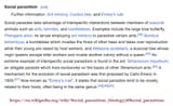 social parasitism