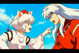 AI two dogs barking at each other