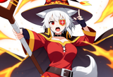 AI Crimson Wolfgirl