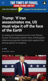 Trump, Iran, War