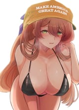 LightBrunetteBlackBikini