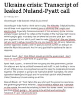 2014-02-07 - Just a foreign entity deciding who should be in the new Ukrainian government weeks before the democratically elected sitting president is ousted - Victoria Nuland Ukraine CIA Coup
