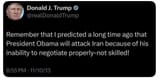 Trump is unable to negotiate properly—not skilled