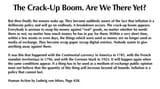 The Crack-Up Boom