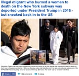 beaner burned a woman alive in NYC subway