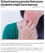 Southern California Leprosy in school