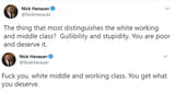 Jew Nick Hanauer Anti-White Hatred Twitter Tweet