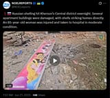Russian shelling hit Kherson’s Central district overnight. Several apartment buildings were damaged, with shells striking homes directly. 21-06-2025 HD