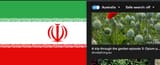Iran Flag Opium Poppy