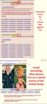 Israeli memeflag Calls for Iran War