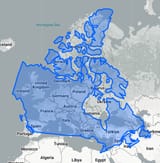 Canada vs Europe size