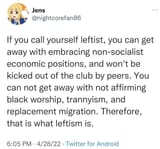 what leftism is