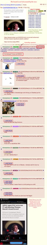 thomas massie anon replies shill post