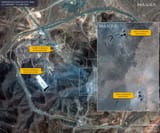 High-res satellite images show Fordow nuclear site after GBU-57A-B bomb strikes. Reports suggest a US bomb likely hit &#039;centrifuge halls&#039; 22-06-2025 P1