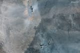High-res satellite images show Fordow nuclear site after GBU-57A-B bomb strikes. Reports suggest a US bomb likely hit &#039;centrifuge halls&#039; 22-06-2025 P4