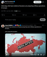 Zelenskyy, We have evidence Russians are preparing military operations in Europe. 22-06-2025
