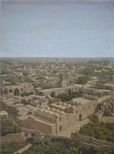 Taher Pour Heidari (Rafsanjan, Kerman province, Islamic Republic of Iran 1984-) View of Yazd, Iran - Oil on canvas