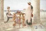 Henry Ryland (Biggleswade, Bedfordshire, England, U.K. 1856-1924 London, U.K.) Arcadian beauties - Pencil and watercolour