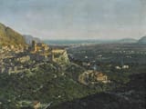Michael Zeno Diemer (München, Kingdom of Bavaria 1867-1939 Oberammergau, Gau München-Oberbayern, German Reich) Blick über Monreale auf die Bucht von Palermo (View over Monreale to the Bay of Palermo) - Öl auf Leinwand-min