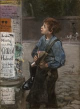 Paul Friedrich Meyerheim (Berlin, Kingdom of Prussia, German Confederation 1842-1915 Berlin, German Reich) Die Hochzeitsankündigung (The Wedding Announcement) - Öl auf Leinwand-min