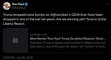 ron paul trump afghanistan bombings