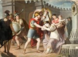 Julià Verdú (Alcoy, Province of Alicante 1780-1846 Madrid) Hector and Andromache - oil on canvas 1828