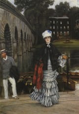 Jacques Joseph Tissot (Nantes, Loire-Inférieure, Kingdom of France 1836-1902 Buillon, Doubs, French Republic) The Return from the Boating Trip - Oil on canvas 1873