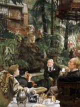 Jacques Joseph Tissot (Nantes, Loire-Inférieure, Kingdom of France 1836-1902 Doubs, French Republic) Rivals - Oil on canvas