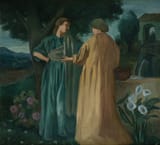 Joaquín Torres García (Montevideo, Oriental Republic of Uruguay 1874-1949 ibidem) Landscape with Figures - Oil on canvas c.1903
