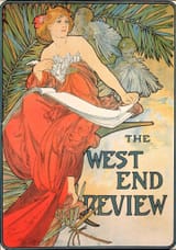 Alfons Maria Mucha (Ivančice, Moravia 1860-1939 Prague) The West End Review - lithograph on paper 1897-99 [cover for a British literary periodical]