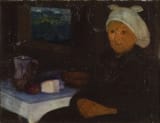Ramón de Zubiaurre Aguirrezábal (Garay, Province of Vizcaya 1882-1969 Madrid) Basque old woman - oil on canvas 1936