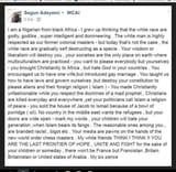Nigerian black knows better than liberals. African