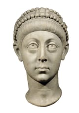 Unknown artist (Roman 4th c.) Emperor Arcadius - Pentelic marble 395-400b