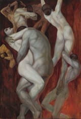 Arnold Frédéric Rechberg (Hersfeld, Province of Hesse-Nassau, German Reich 1879-1947 Starnberg, Oberbayern, Occupied Germany) Die Verdammten (The Damned) - Oil on panel