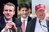 macron trudeau trump