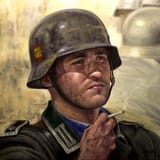 José Ferré-Clauzel (Tolouse 1961-) Sergeant of the Blue Division, eastern front - oil on canvas 2014