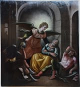 Isaac Hermes Vermey (Utrecht c.1540-1596 Tarragona) Miraculous liberation of saint Peter - tempera and oil on table 1592-93