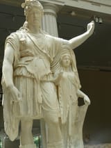 Marble_statue_of_Dionysos_leaning_on_an_archaistic_female_figure_Roman_Augustan_or_Julio-Claudian_period_27_BCE-68_CE_(998519297)