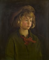 George de Forest Brush (Shelbyville, Tennessee, U.S.A. 1855-1941 Hanover, New Hampshire, U.S.A.) Portrait of a boy - oil on canvas