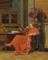 Jean-Georges Vibert (Paris, Kingdom of France 1840-1902 Paris, French Republic) Eureka! - Oil on panel