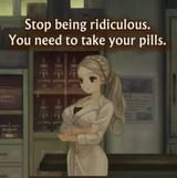 Anime girl telling you to take your meds