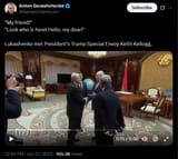 My friend!&#039; 21-06-2025, &#039;Look who is here! Hello, my dear!&#039; Lukashenko met President&#039;s Trump Special Envoy Keith Kellogg. HD