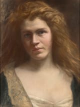 S. Kaulbach (German, 19th Century) Portrait of a lady - Pastel