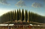George Ropes Jr. (Salem, Massachusetts, U.S.A. 1788-1819 ibidem) Salem Common on Training Day - Oil on canvas 1808