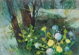 Robert H. Laessig (West New York, New Jersey, U.S.A. 1913-2010) Untitled - Acrylic on panel