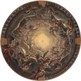 Enrico Carlo Augusto Scuri (Bergamo, Serio, Kingdom of Italy, French Empire 1806-1884 Bergamo, Lombardy, Kingdom of Italy) Gloria di Maria, modello per la cupola del Duomo di Bergamo - Tempera su carta