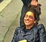 women happy to be abused