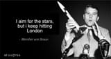 wernher von Braun rocket london