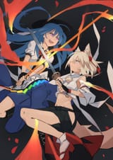 awoo fighting with tenshi over the last corndog