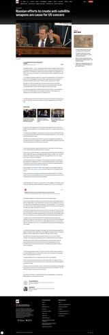 Russian Sattelite Missiles Feb 25 2024